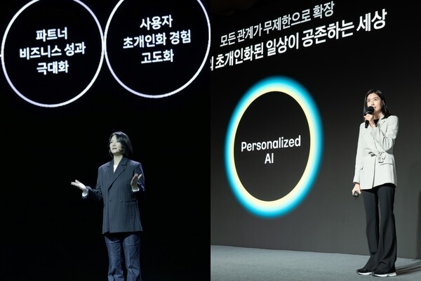 최수연 네이버 대표(좌)와 정신아 카카오 대표. [출처= 각사]