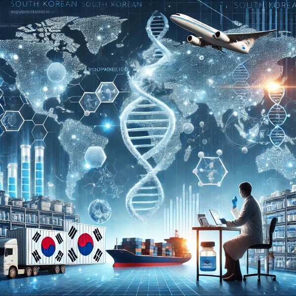 미국에 수출하는 바이오의약품 이미지.[출처=EBN AI 그래픽 ]