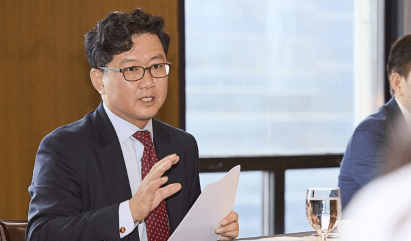 류광준 과학기술정보통신부 과학기술혁신본부장이 지난해 서울 중구 프레스센터에서 열린 여성과학기술인 간담회에 참석해 발언하고 있다. [출처=연합뉴스]