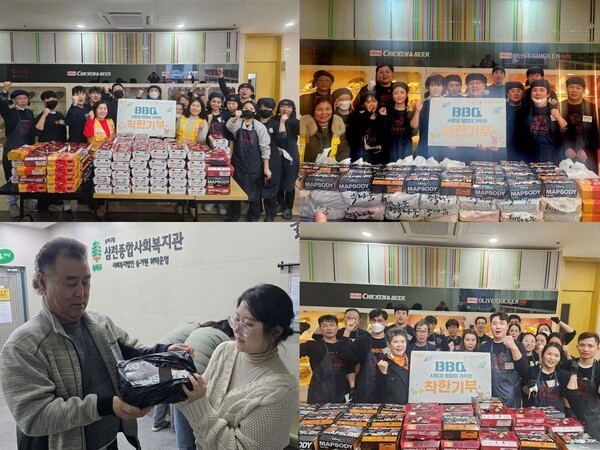 제너시스BBQ그룹은 올해 들어 ‘치킨대학 착한기부’를 통해 지역사회에 누적 2000여 마리의 치킨을 전달했다. [출처=제너시스BBQ]