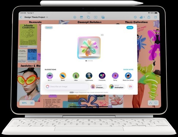 M3 칩이 장착된 애플의 새 아이패드 에어 [출처=애플]