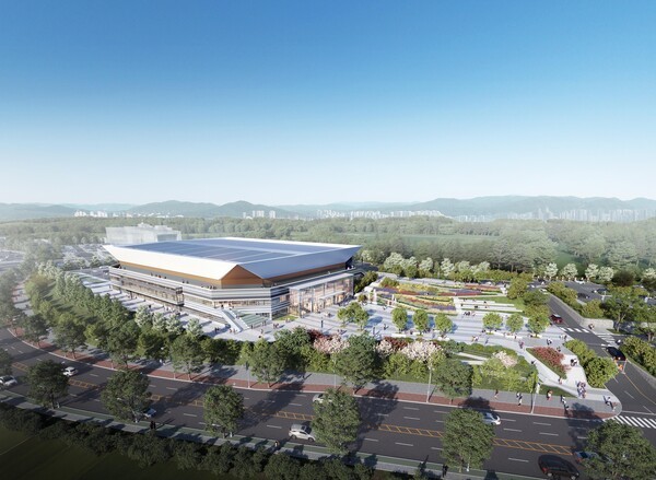 청주 다목적 실내체육관 조감도.[출처=태영건설]