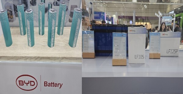 (왼쪽부터) BYD LFP 및 EVE LFP [출처=이남석 EBN 기자]
