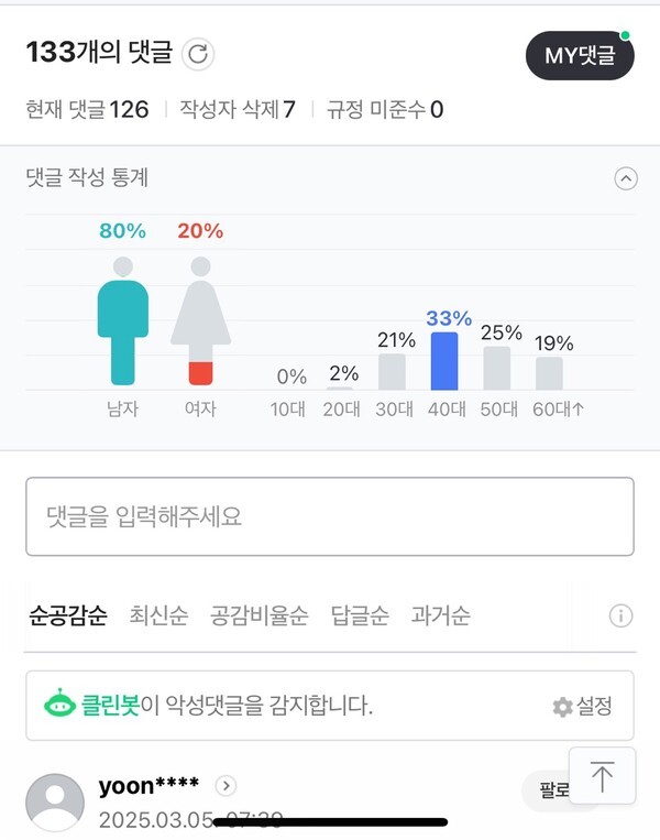 네이버 뉴스 댓글 이미지. [출처=EBN]