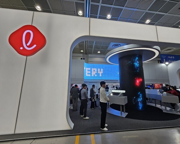 롯데 화학군의 인터배터리 2025 부스 [출처=이남석 기자]