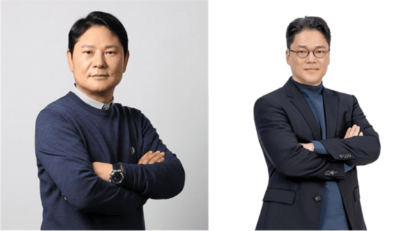 (왼쪽부터) 권영식·김병규 넷마블 각자대표. [출처=넷마블]