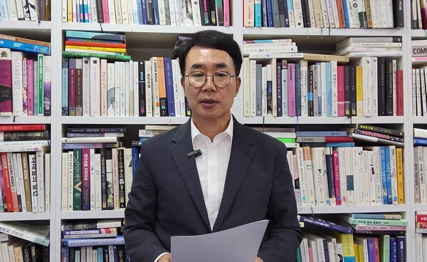 발언하는 진양곤 HLB 회장. [제공=유튜브 캡처]