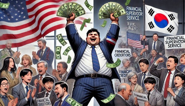 김병주 MBK파트너스 회장이 홈플러스 사태 해결을 위한 사재 출연 의사를 밝히자 메리츠금융그룹을 비롯한 홈플러스 채권단이 예의주시하고 있다. 그간 업계에서는 김 회장의 사채 출연 가능성을 보지 않는 등 MBK 태도에 부정적인 여론이 형성됐다. 시장 일부에서는 MBK가 주요 출자자(LP)에 부정적인 영향이 미칠 것이라는 우려로 김병주 회장 사재 출연을 결정한 것으로 해석된다. [출처=EBN AI 그래픽]