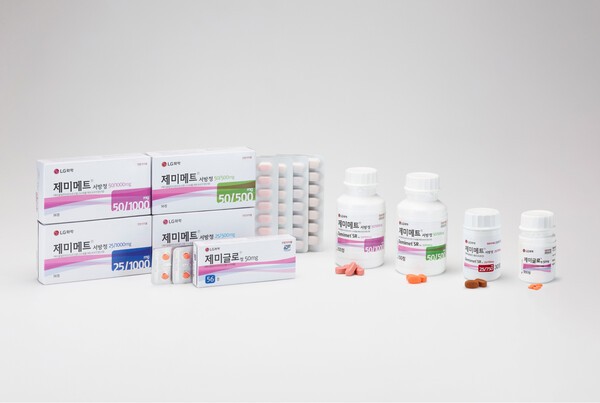 LG화학 당뇨약 제미글로 제품군. [제공=LG화학]