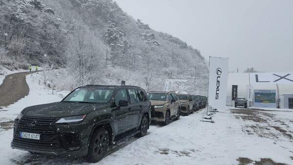 지난 18일 열린 렉서스코리아의 'LX 700h' 미디어 시승 행사 [사진=진명갑 기자]