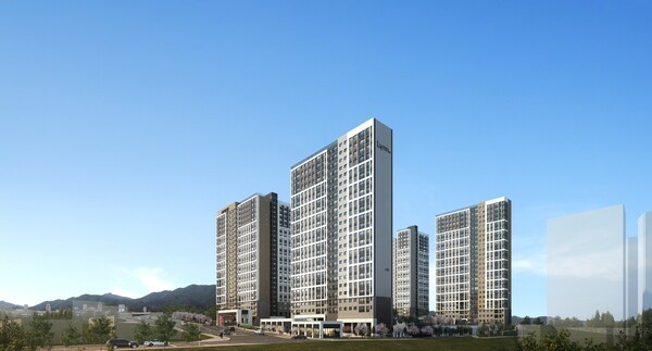 부산 장안지구 우미 린 프리미어 투시도.