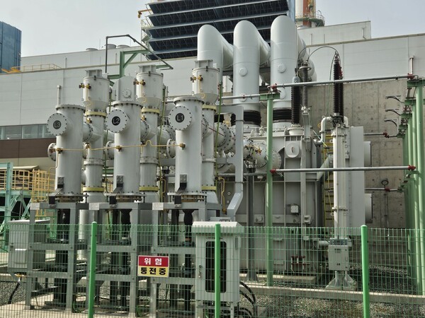 울산 남구 미포국가산업단지에 위치한 울산GPS 내 '스팀터빈'. [출처=이남석 EBN 기자]