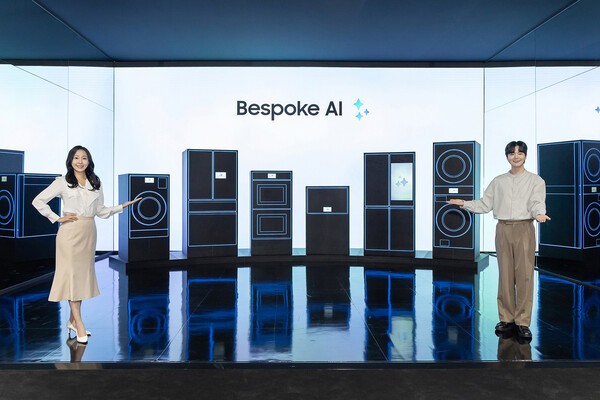 삼성전자가 28일 진행된 '웰컴 투 비스포크 AI' 제품 체험 행사에서 AI 가전 신제품과 서비스를 선보였다. [출처=삼성전자]