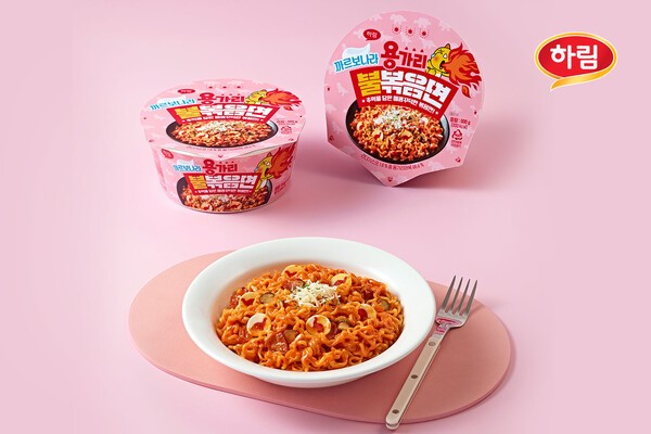 ‘용가리불볶음면 까르보나라’. [출처=하림]