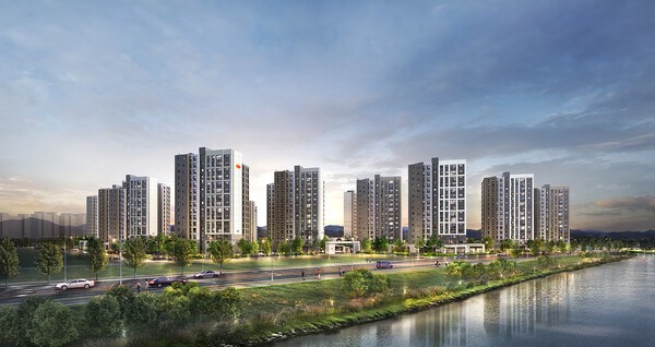 e편한세상 대장 퍼스티움 투시도[출처=DL이앤씨 ]