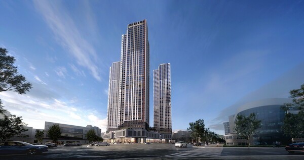 번영로 롯데캐슬 센트럴스카이 투시도[출처= 롯데건설]