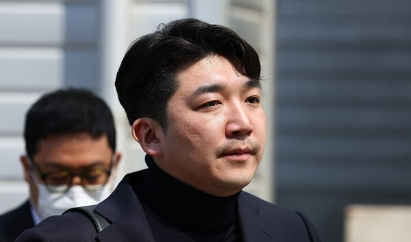 회생법원 도착한 최형록 발란 대표 [출처=연합뉴스]