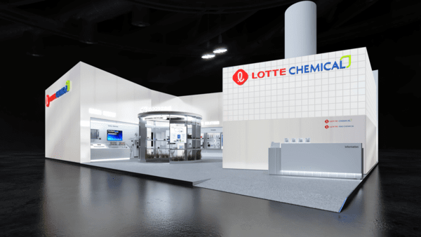 롯데케미칼 '차이나플라스 2025' 전시부스 조감도 [출처=롯데케미칼]