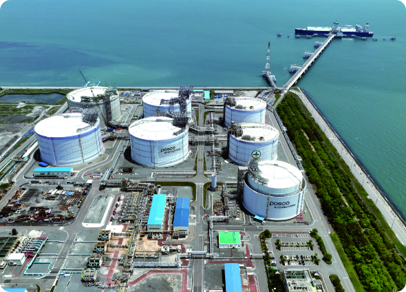 포스코인터내셔널 LNG 터미널 전경 [출처=포스코인터내셔널]