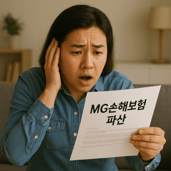 [출처=EBN 챗 GPT가 MG손보 파산 상황을 상상해 그린 그림 ]