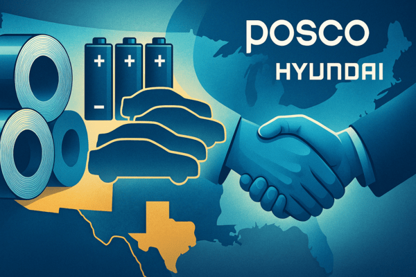 포스코가 현대차그룹의 미국 제철소 건립에 투자한다. [출처=Chat GPT]