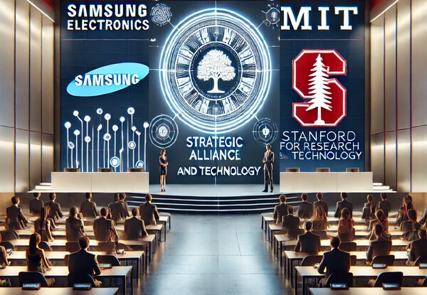 삼성전자가 북미 최고 명문 공대와 함께 신흥 기술 동맹 전략에 나선다. 스탠퍼드대, 매사추세츠공과대(MIT) 등과 공동 전선을 구축하고 로봇, 디지털 헬스케어 같은 미래 첨단기술을 함께 개발한다. [출처=EBN AI  DB ]