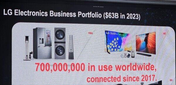 전 세계에 걸쳐 데이터를 획득할 수 있는 LG전자의 가전기기가 7억대에 달한다. [출처=진운용 기자]
