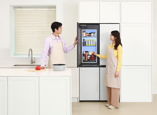 '비스포크 AI 하이브리드 키친핏 맥스' 냉장고.[출처=삼성전자]