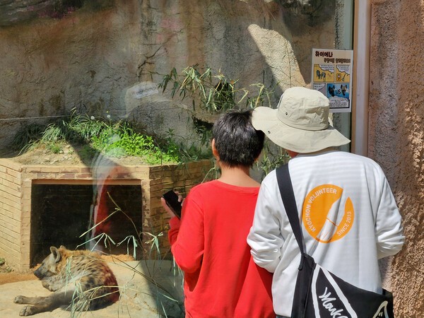 지난 28일 교촌에프앤비 '바르고 봉사단'이 서울 어린이대공원에서 구산초등학교 특수학급 학생들과 즐거운 체험 활동을 진행하고 있다. [출처=교촌에프앤비]