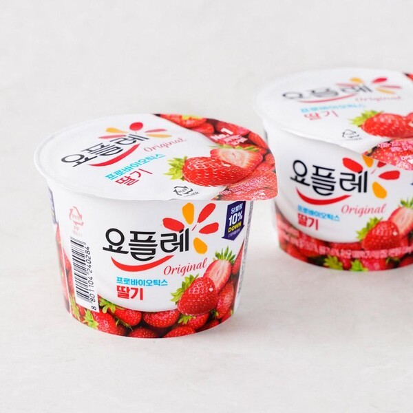 요플레 오리지널 딸기. [출처=빙그레]