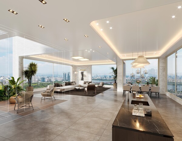 용산정비창 전면 제1구역 포스코이앤씨 제안 대형평형.[출처=포스코이앤씨]