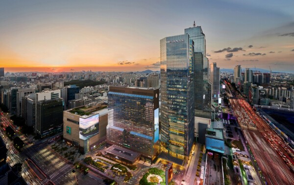 GS피앤엘이 자회사로 둔 서울 강남구 삼성동 소재 파르나스호텔 야경. [출처=파르나스호텔]