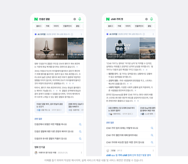 AI 브리핑 '출처형'. [출처=네이버]