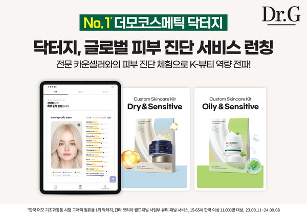 고운세상코스메틱의 더모코스메틱 브랜드 닥터지(Dr.G)가 글로벌 소비자와의 접점을 확대하기 위한 현장형 피부 진단 서비스를 본격화한다. [출처=고운세상코스메틱]