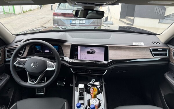 폭스바겐 아틀라스 실내 모습.[사진=김태준 기자]