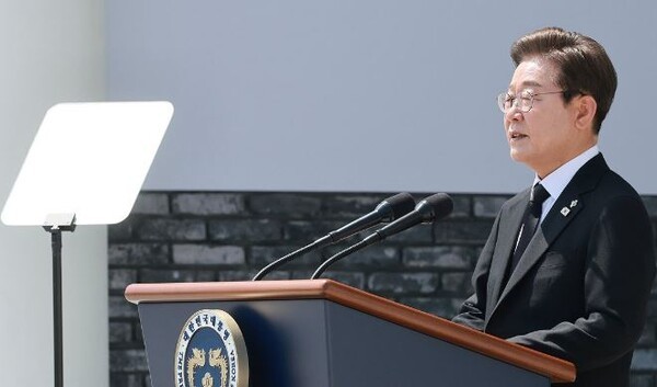 이재명 대통령 현충일 추념사 [출처=연합]