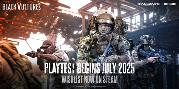 위메이드, 신작 '블랙 벌처스: 프레이 오브 그리드' 스팀 스토어 페이지 오픈. [출처=위메이드]