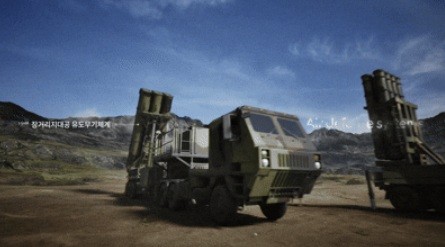 지난해 개발이 완료된 L-SAM의 가동 시뮬레이션 모습. 한화에어로스페이스는 L-SAM-II의 핵심 기술인 유도탄 체계종합 등 시제 개발에 참여한다. [출처=한화에어로스페이스]