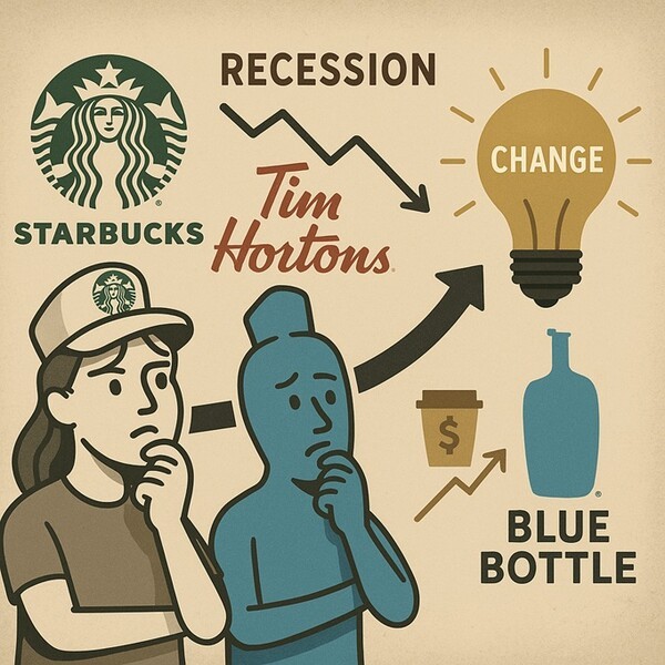 프리미엄 커피 브랜드들이 한국 시장에서의 생존을 위해 경영 철학을 재편하고 있다. [출처=오픈AI]