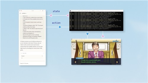 LLM 에이전트가 게임을 플레이하는 모습. [출처=크래프톤]