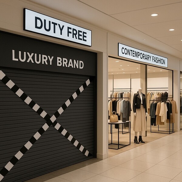 국내 주요 면세점들이 K패션 브랜드 유치에 박차를 가하며 전략적으로 포트폴리오 재편에 나서고 있다. [출처=오픈AI]