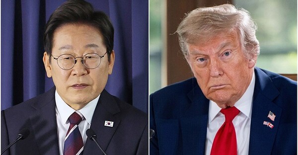 이재명 한국 대통령과 도널드 트럼프 미국 대통령 [출처= 연합 ]