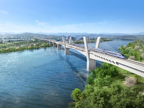 교량구간 조감도.[출처=HJ중공업 건설부문]