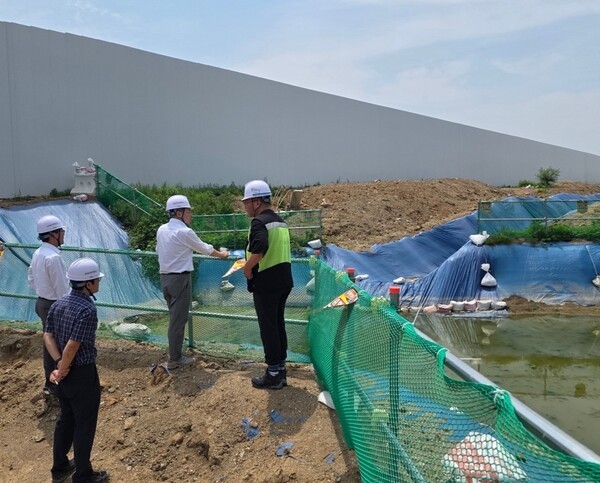 LH 우기대비 3기신도시 현장 점검.[출처=LH]