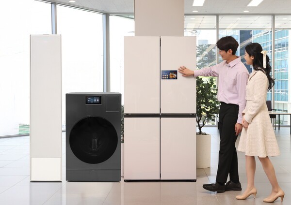삼성전자 'AI 가전 3대장'인 에어컨∙냉장고∙세탁기.[출처=삼성전자]