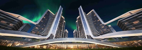 래미안 루미원 단지 정면 업샷 이미지.[출처=삼성물산 건설부문]