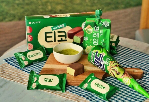 말차맛 빙과 신제품 3종. [출처=롯데웰푸드]