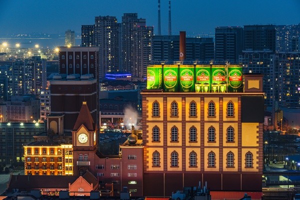 칭다오 맥주 박물관 야경. [출처=트립닷컴]