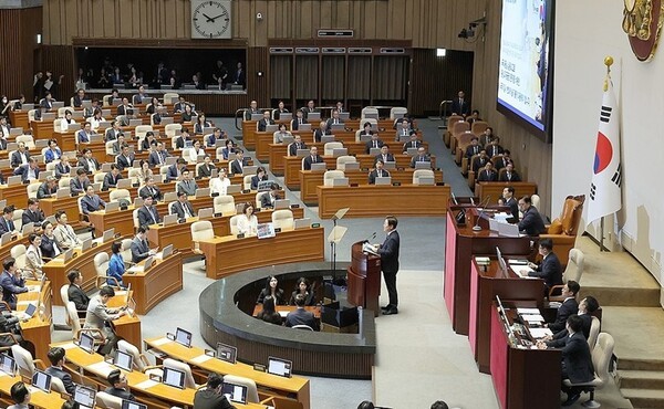 이재명 대통령은 26일 국회를 찾아서 정부의 2차 추가경정예산(추경)안 제출과 관련한 시정연설을 했다. [출처=연합]