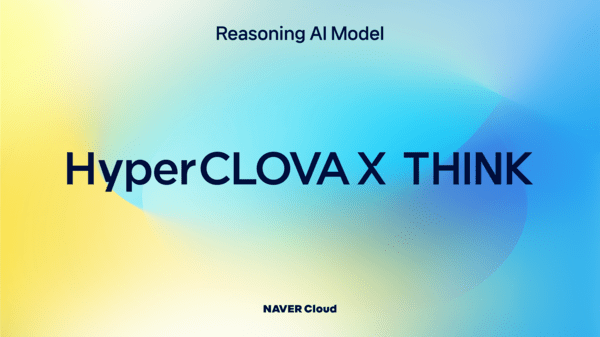 네이버의 AI 추론 모델 'HyperCLOVA X THINK(하이퍼클로바X 씽크)'. [출처=네이버]